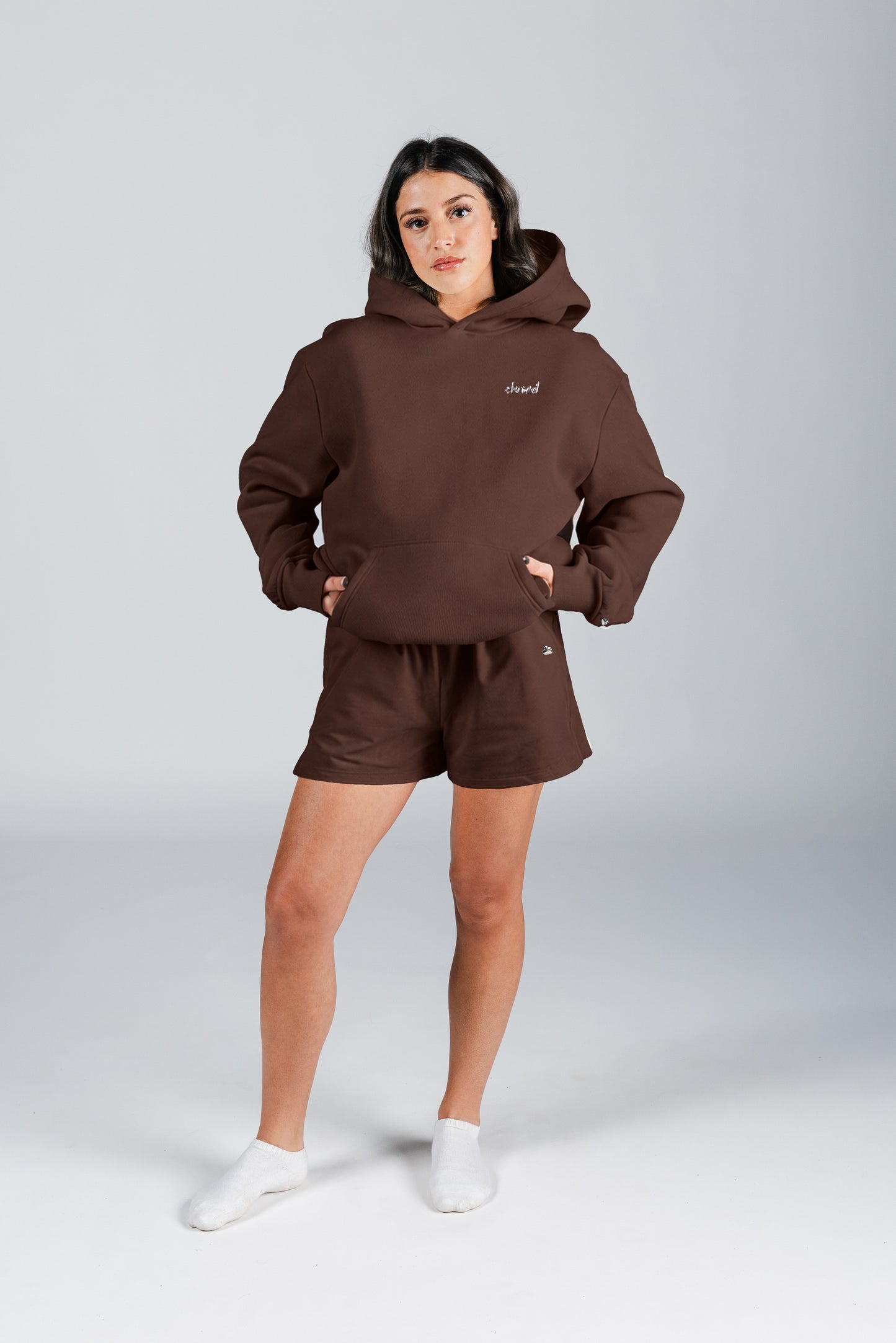 size: Model is 5'5 wearing size XS | Color: Mocha
