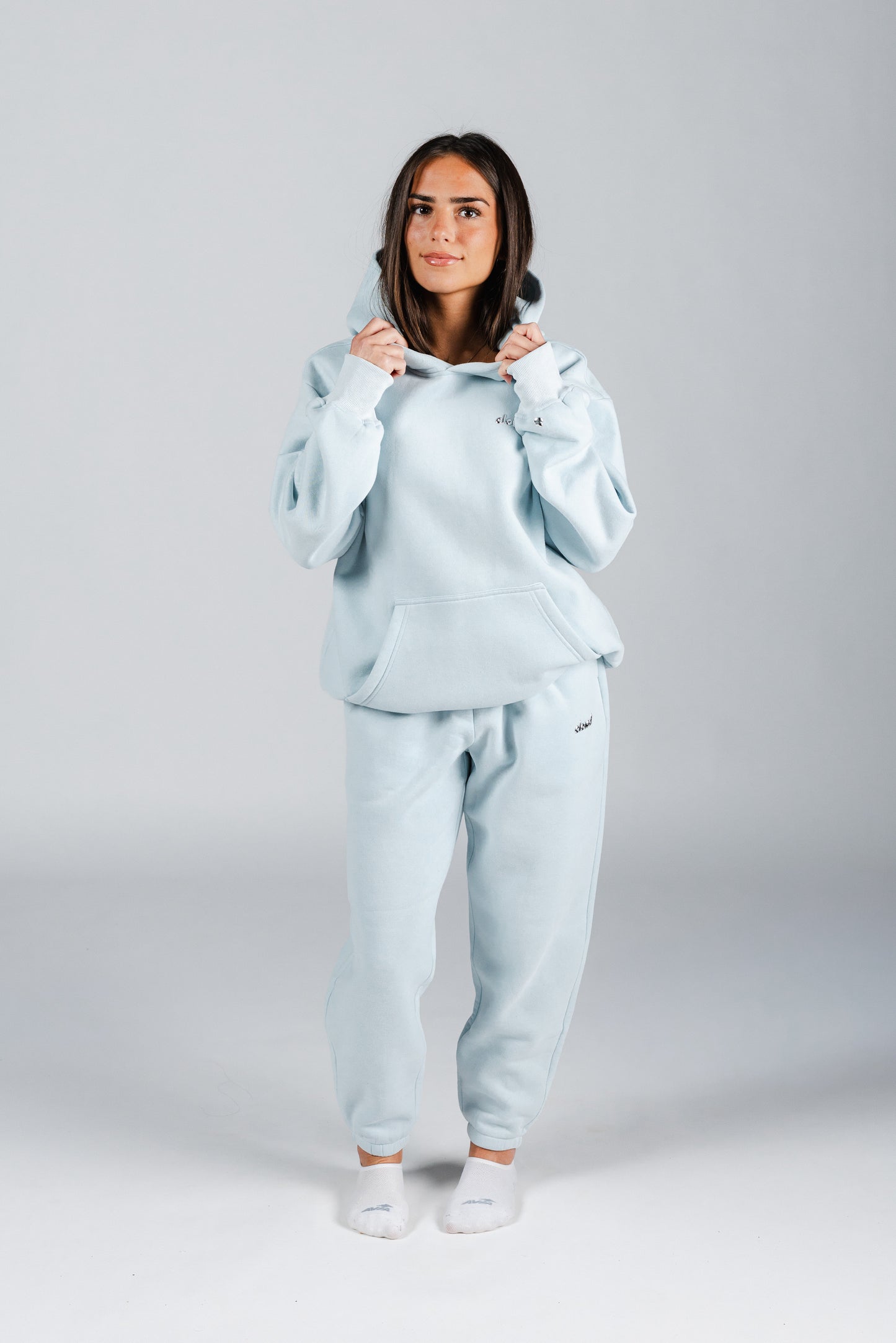 size: Reese is 5'1 wearing size M | color: Blue Sky