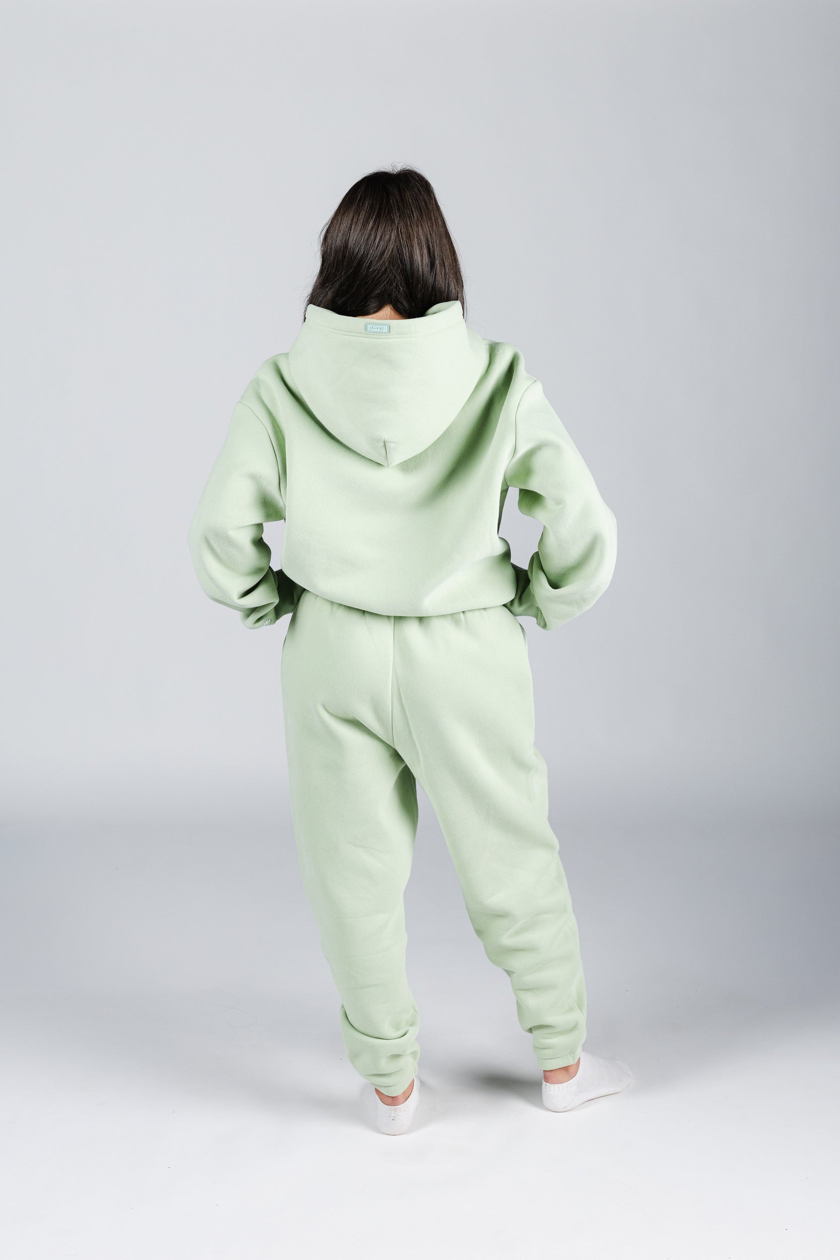 size: Model is 5'5 wearing size S | color: Green Tea