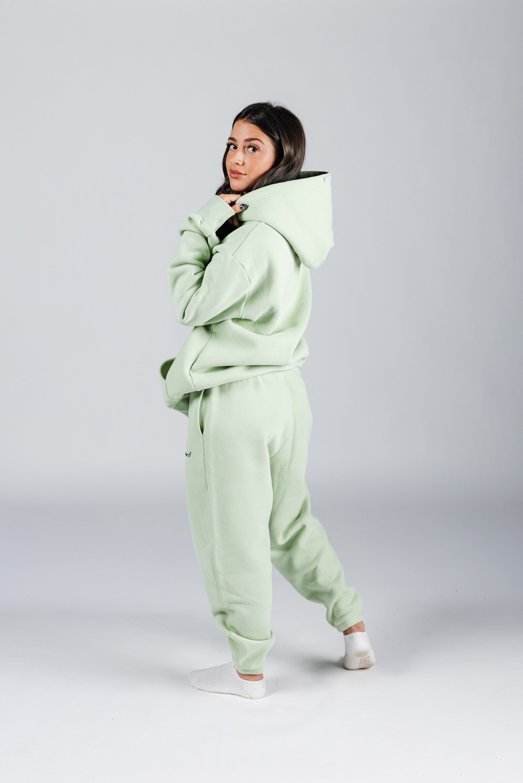 size: Model is 5'5 wearing size S | color: Green Tea