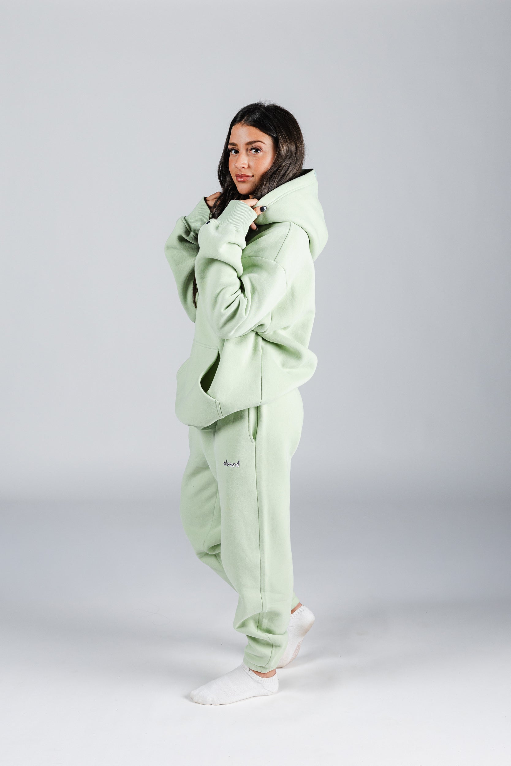 size: Model wears size M | color: Green Tea