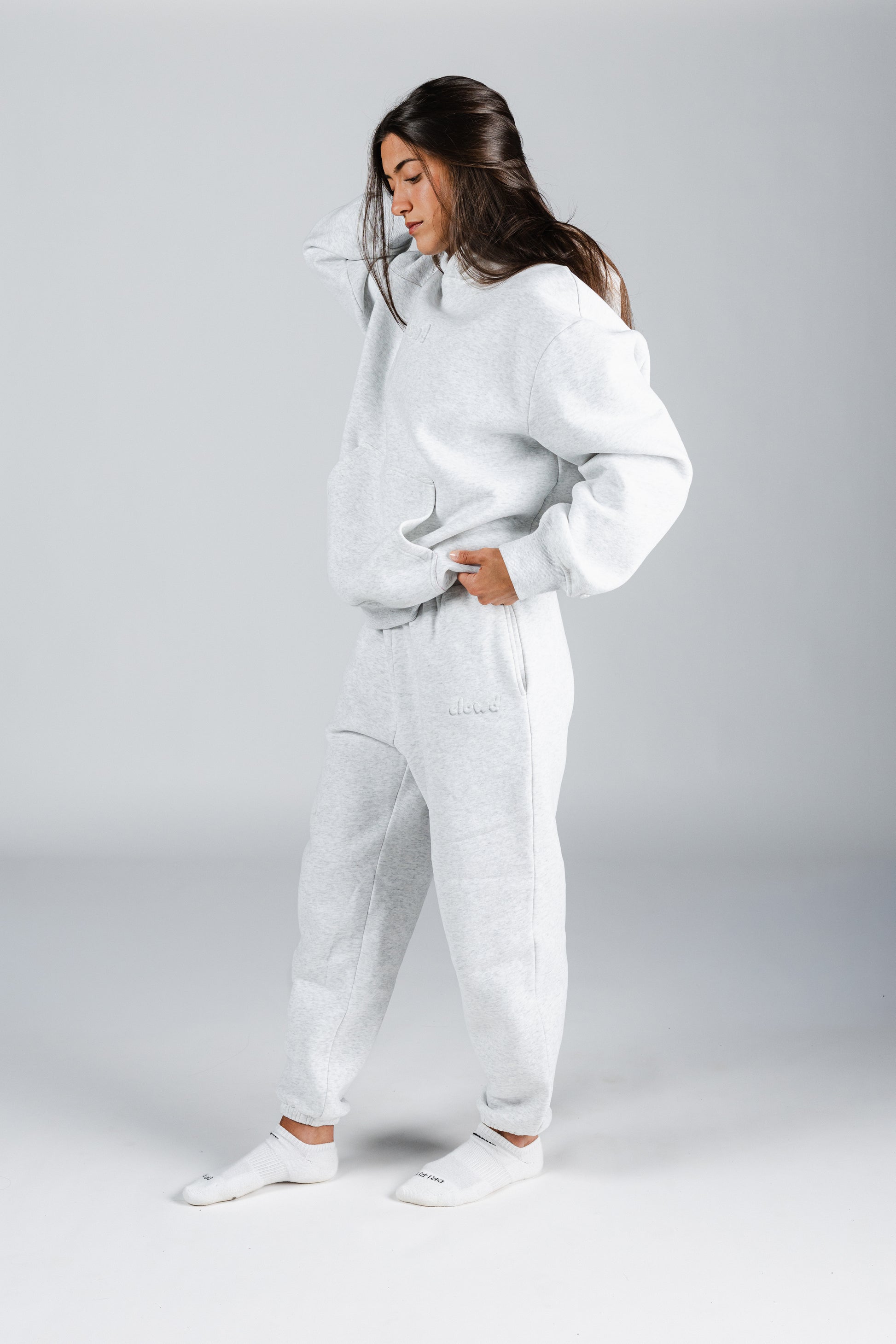 size: Model wears size M | color: Heather Grey