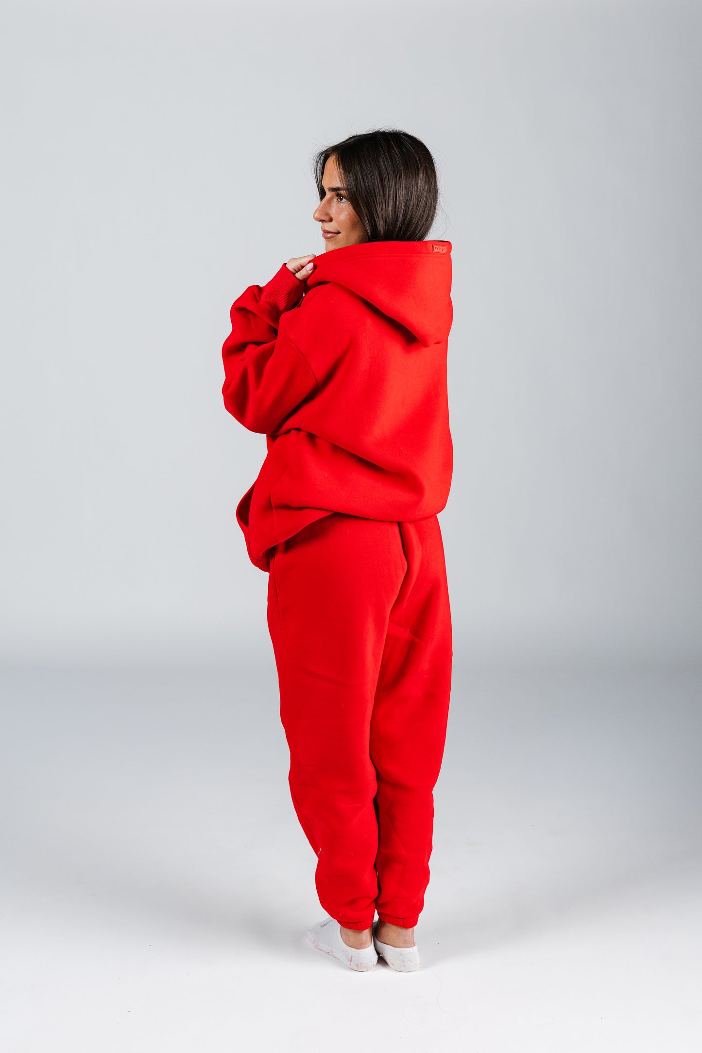 size: Model is 5'5 wearing size S | color: Cardinal