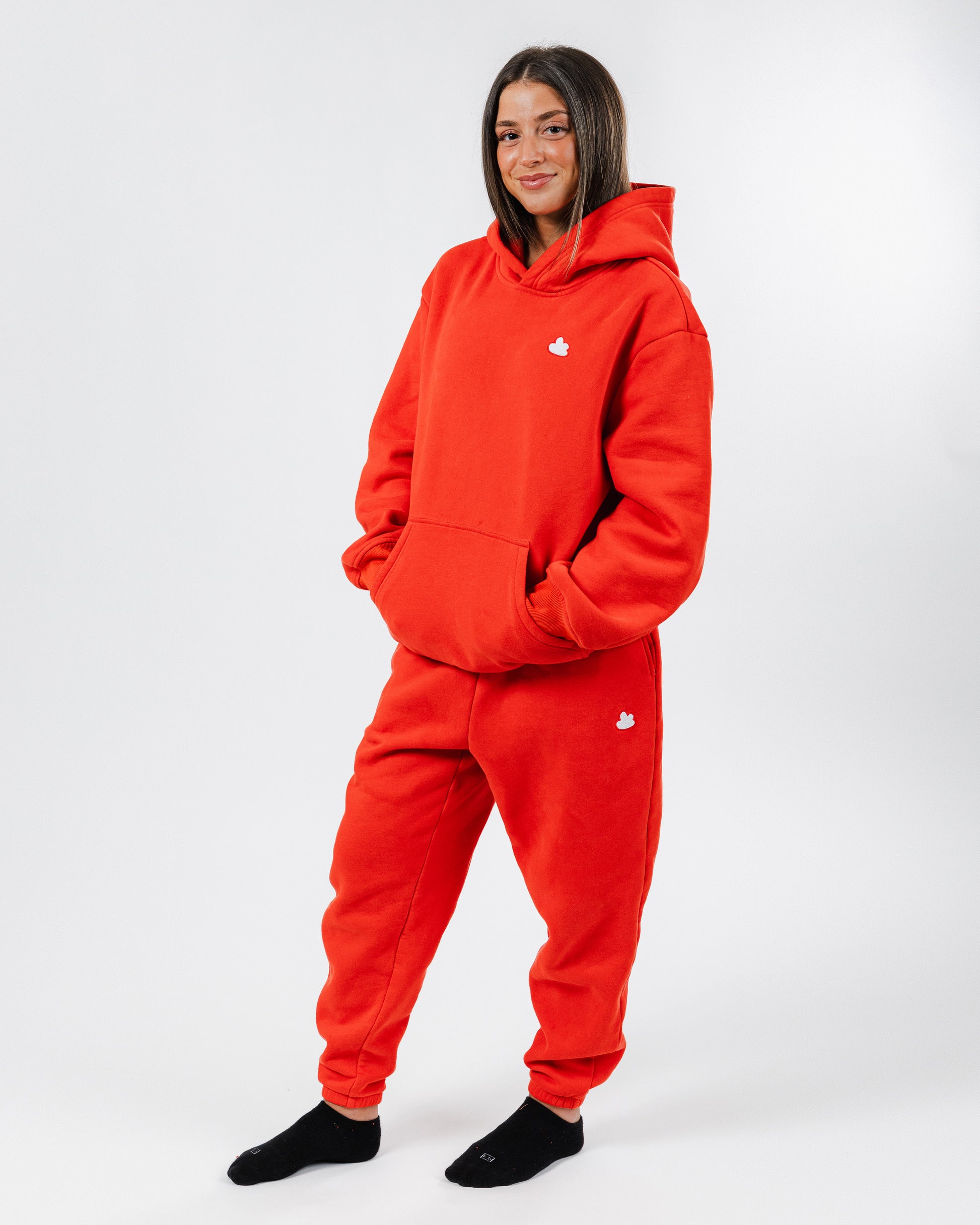 size: Gianna is 5'1 wearing size S | Color: Cardinal