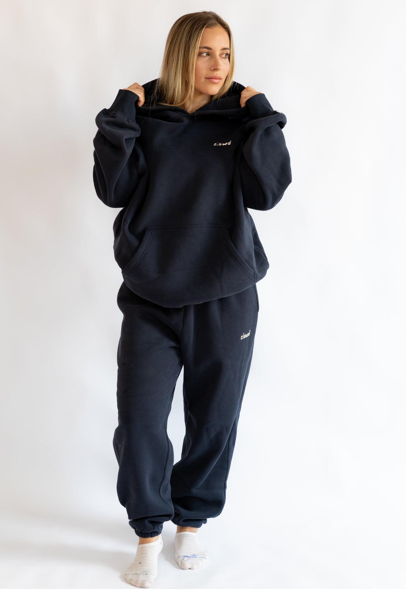 size: Brook is 5'4 wearing size M | color: Bluestone