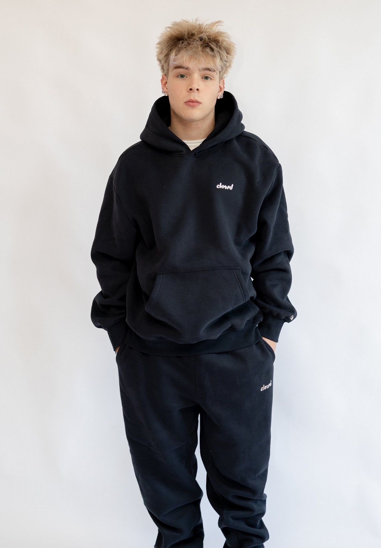 size: Model is 5'8 wearing size M | color: Bluestone