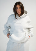 size: Mariah is 5'7 wearing size L | color: Heather Grey